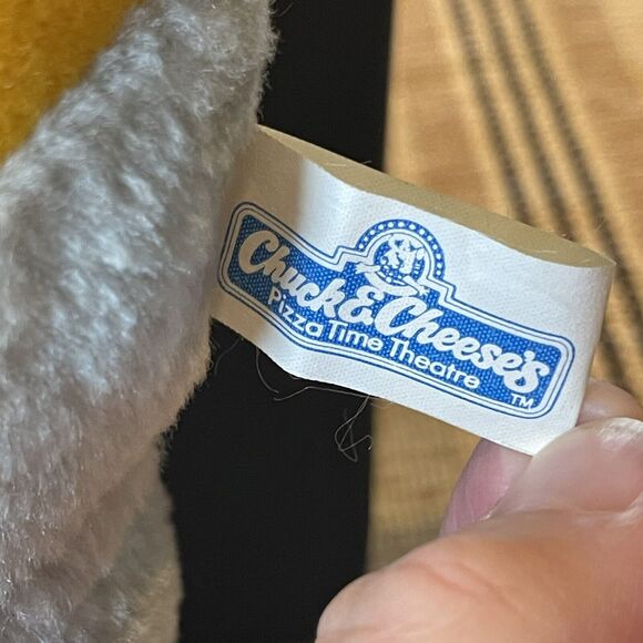 Chuck E Cheese Plush Rat Mouse 14" Vtg Late 70s Pizza Time Theatre Orig Owner - Picture 5 of 13